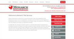 Desktop Screenshot of monarchtitleservice.com